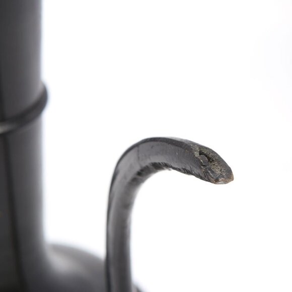 Vintage Brass Etched Aftaba Coffee Tea Pot and Vase Engraved Gold Black India - Picture 9 of 15